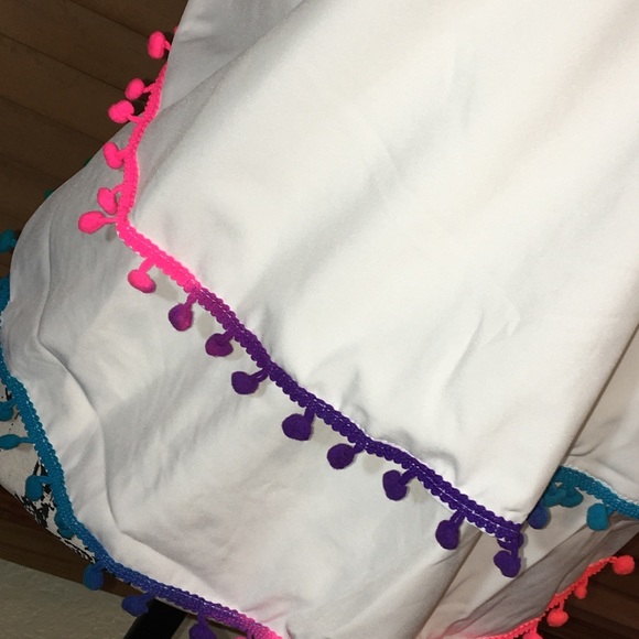 White Halter Tassel Detail Lace Up Back Top... - Picture 2 of 7